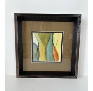 Framed Art "Coalescence I" by Lanie Loreth 11 inch x 11 inch, double mat